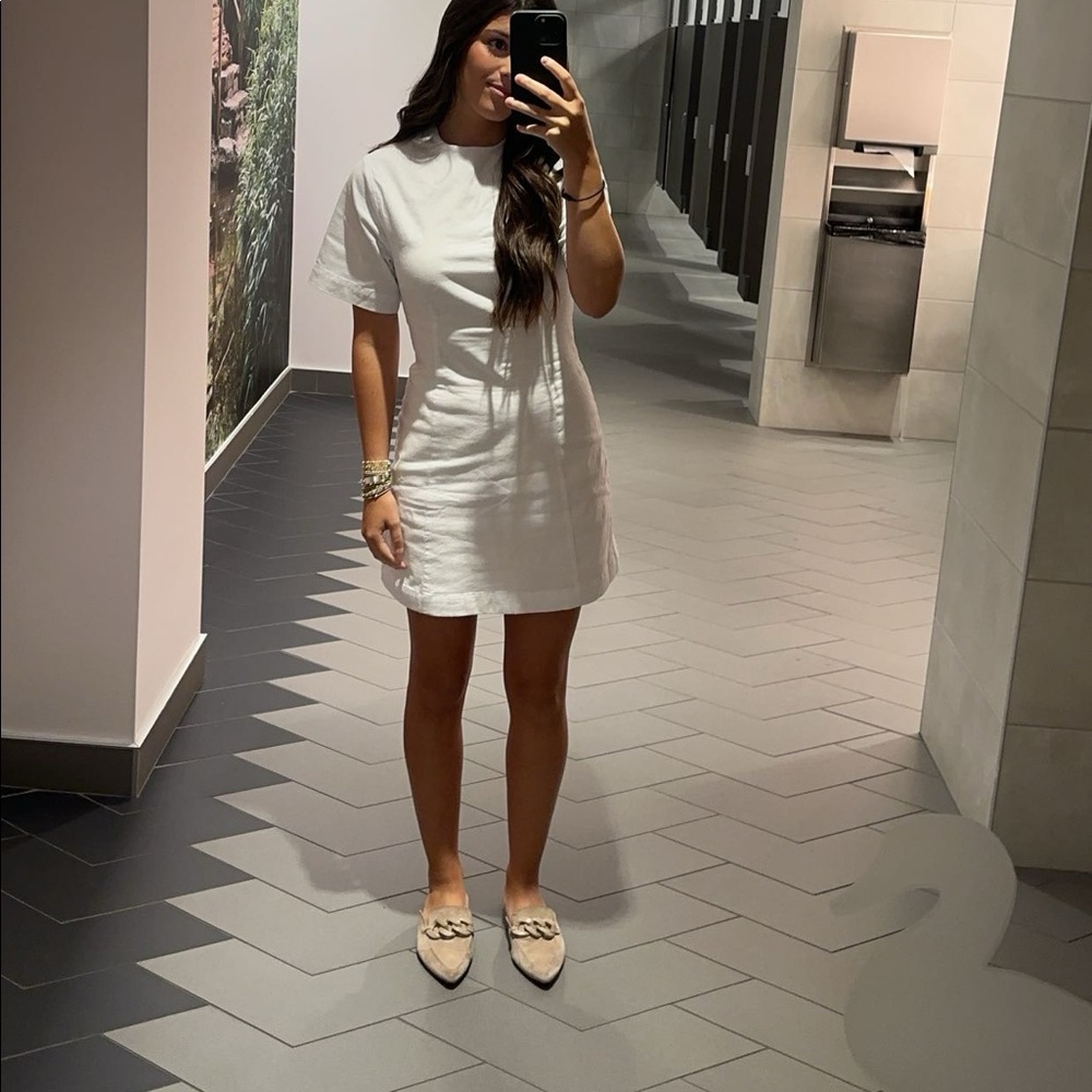 Abercrombie White Work Dress